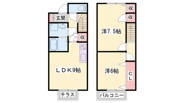 メゾンフロイデ三番館の物件間取画像